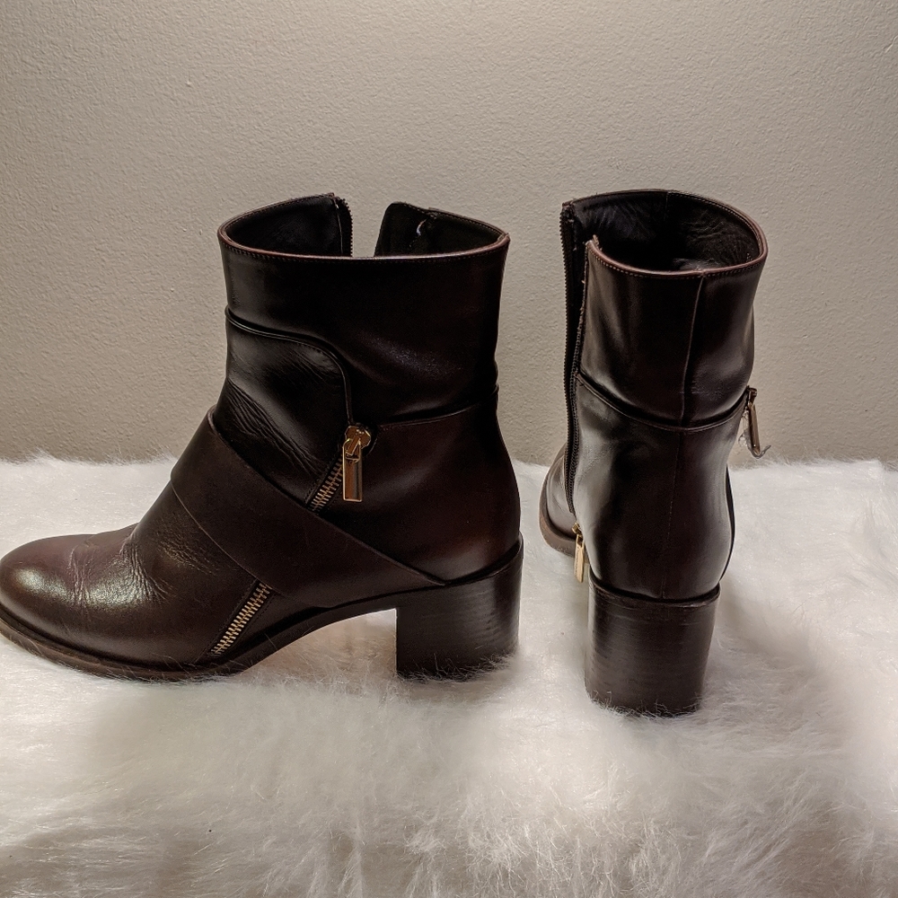 Capezzani dark brown leather boots